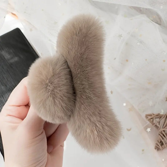 Plush Faux Fur Hair Clip™