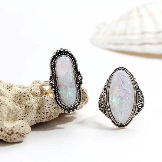 Ophelia Vintage Opal 8-Piece Ring Set™