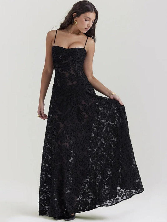 Floral Lace Maxi Dress