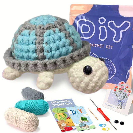 Cute Turtle Crochet Kit - Beginner-Friendly