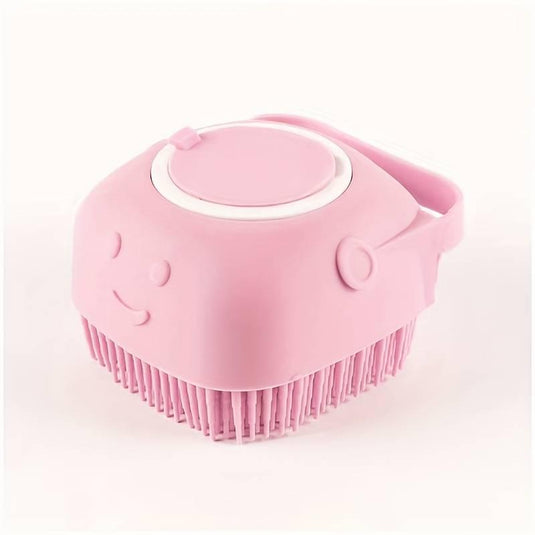 Pet Bath Brush with Soap Dispenser