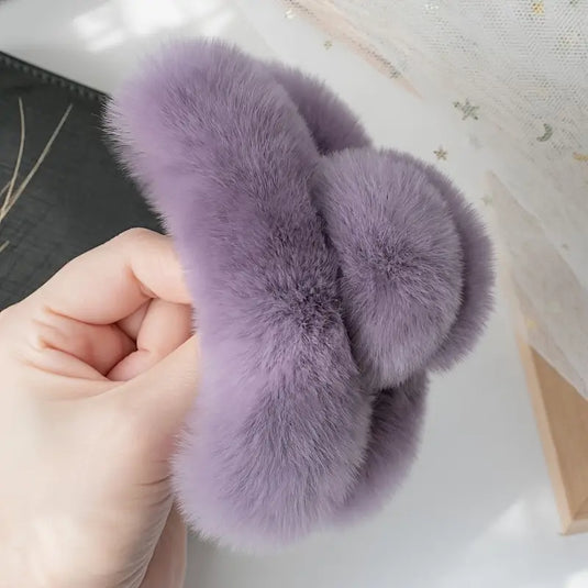 Plush Faux Fur Hair Clip™