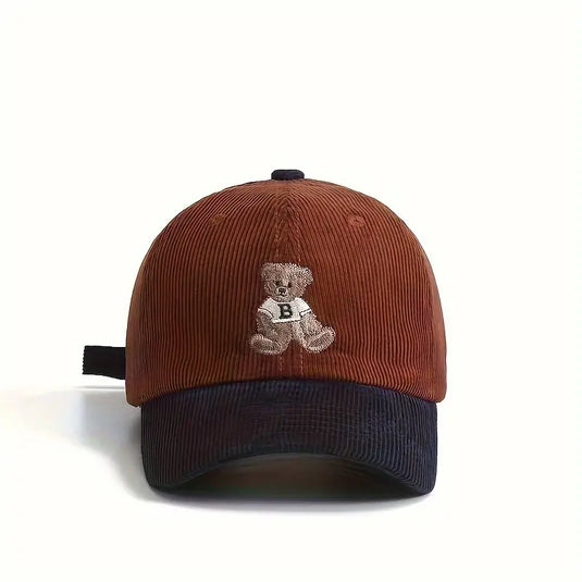 Teddy Bear Corduroy Cap