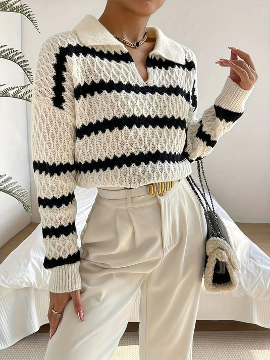 Timeless Striped Knit Sweater