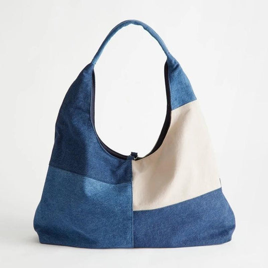 Aurora Patchwork Denim Shoulder Bag™